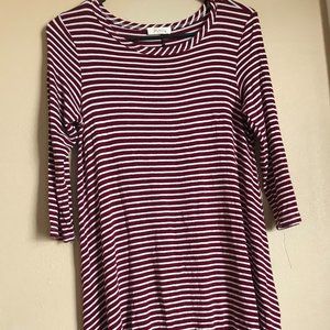 Stripped T-Shirt Dress